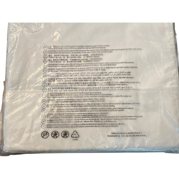 Ralph Lauren Palmer Percale Queen Flat Sheet Sky Blue White NWT MSRP $200 - Picture 8 of 8